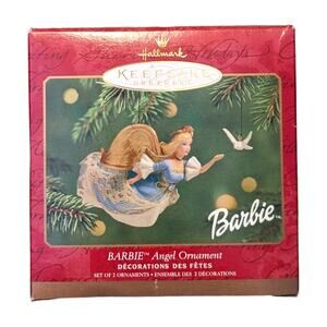 Hallmark Barbie Angel Ornament 2001 NIB